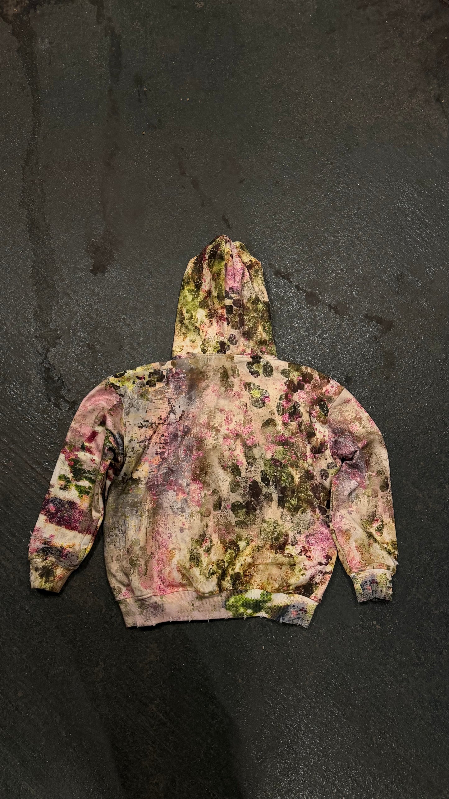 fallen cowhide zip-up